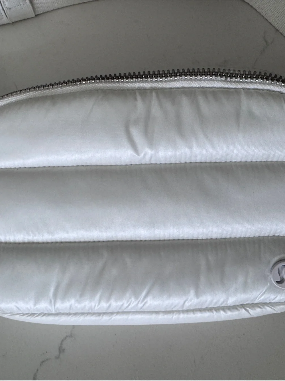 lululemon athletica White Quilted Crossbody Belt Bag